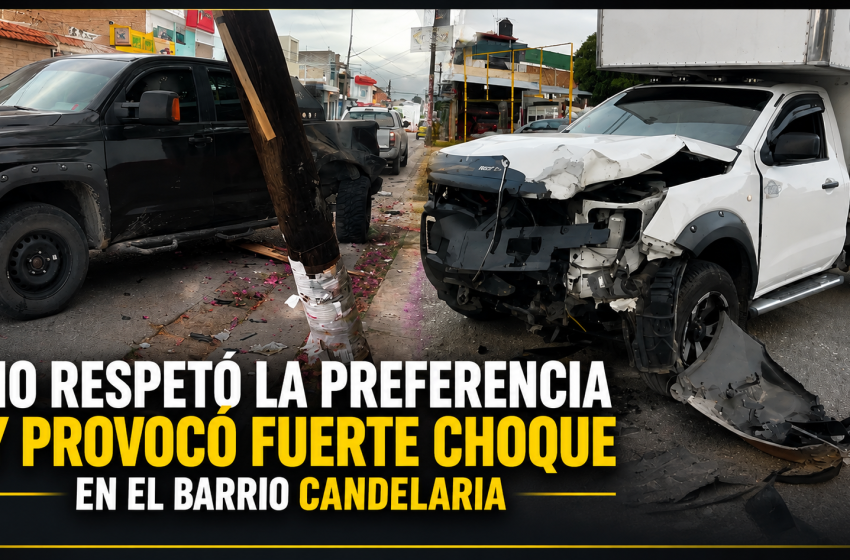  NO RESPETAR LA PREFERENCIA VIAL PROVOCA FUERTE CHOQUE EN COMITÁN