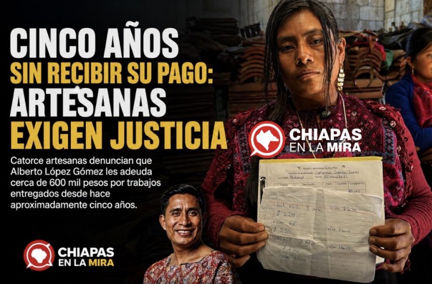  ARTESANAS DENUNCIAN DEUDA DE 600 MIL PESOS TRAS CINCO AÑOS