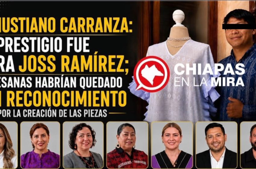  EL PRESTIGIO, LAS PASARELAS Y LOS REFLECTORES LLEGARON A JOSS RAMÍREZ; EL NOMBRE DE QUIENES HABRÍAN ELABORADO LAS PIEZAS SIGUE SIN APARECER